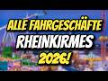 ALLE FAHRGESCHÄFTE auf der RHEINKIRMES DÜSSELDORF 2026!🎡😍