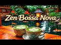 Peaceful Bossa Nova Café 🌿 Relaxing Jazz Instrumental &amp; Koi Pond Ambience