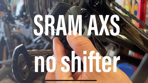 Shifting SRAM AXS without a Shifter! Emergency Shifting!