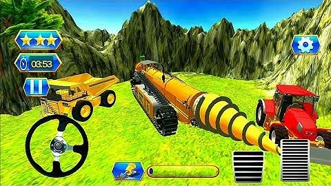 Heavy Machinery Mega Tunnel Construction Simulator - Super Construction Machine - Android Gameplay