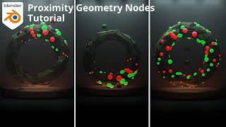 Proximity Geometry Nodes | Blender 3.1 Tutorial | Blender Nodes Animation