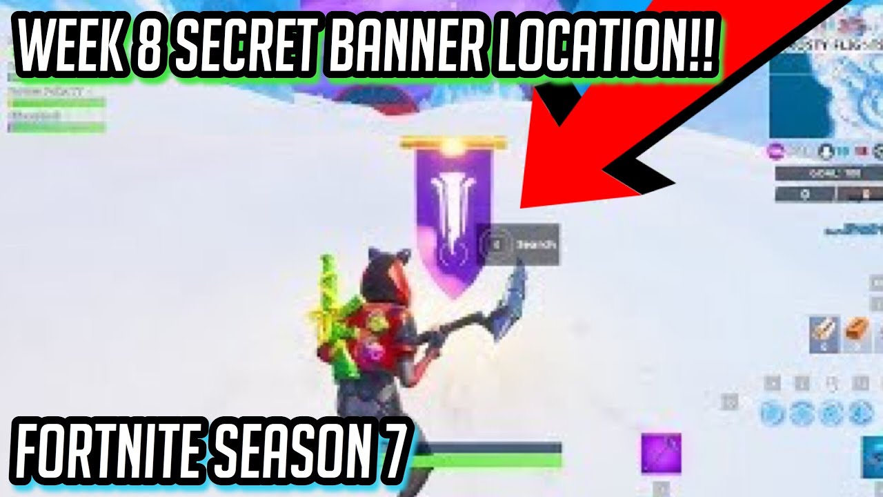 SECRET BANNER WEEK 8 LOCATION!! | Season 7 Fortnite Battle Royale! Secret Battle Star Replaced