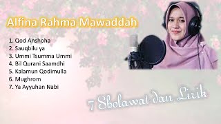 7 Sholawat Cover Alfina Rahma Mawaddah dan liriknya