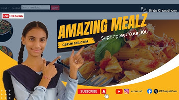 Amazing Mealz by Supanpreet Kaur & Team | 10th, 2023-24 | Website Project in HTML CSS | CSPunjab.Com