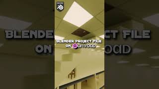 Blend project file link in Bio #blender #backrooms #b3d #liminalspaces #3danimation