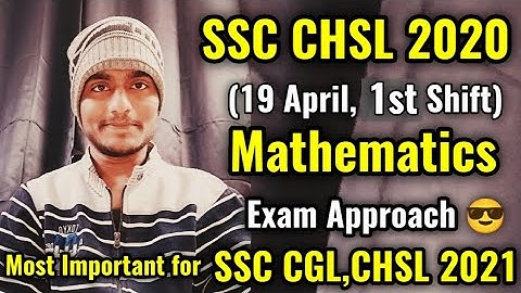 SSC CHSL 2020 Tier-1 (19 April, 1st Shift) Solved Paper by Rohit Tripathi | M.Imp for CGL,CHSL 2021