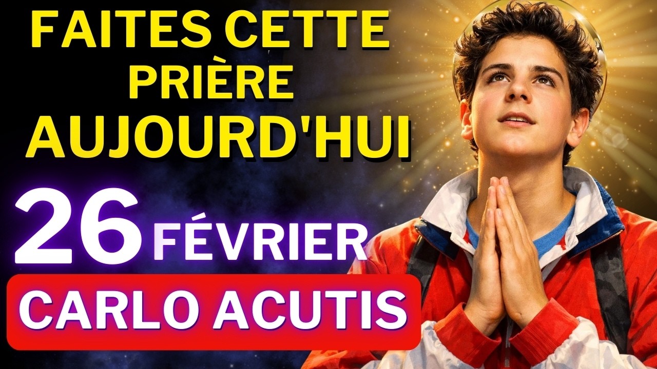 SAINT CARLO ACUTIS - PRIÈRE POUR DÉBLOQUER TOUTE SITUATION DIFFICILE - BRISER LES CHAÎNES