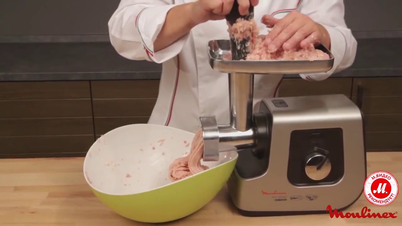 Рецепт: пожарские котлеты с помощью мясорубки Moulinex ME740H30 - YouTube