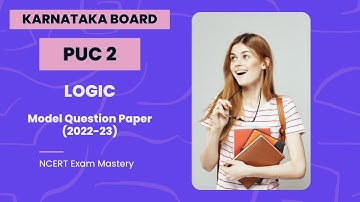 NCERT Model Question Paper - 2nd PUC Logic 2022-23 (WITH DOWNLOAD LINK) #ncert #puc #kannada