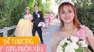Cưng Xỉu Đám Cưới Cô Dâu Trẻ Đẹp Xinh Xắn Như Nàng Công Chúa, Rước Dâu Miệt Vườn Vui Lắm Luôn