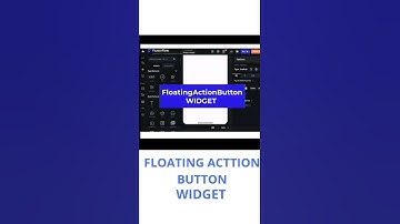 FLUTTERFLOW FLOATING ACTTION BUTTON #flutterflow #videotutorial #shorts #floatingactionbutton