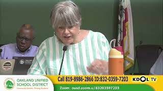 OUSD 2026-06-10 Board of Education meeting - Oakland Unified School District