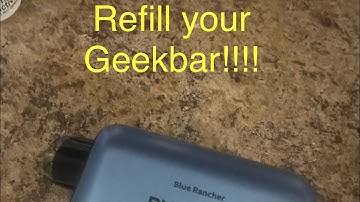 How to refill a Geekbar Pulse vape