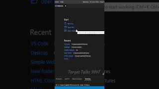 VS Code Theme Color || Target Talks 9847