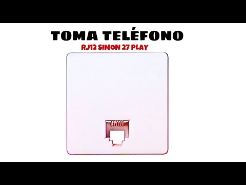 Video de Toma telefono RJ12 Simon 27 Play  Blanco
