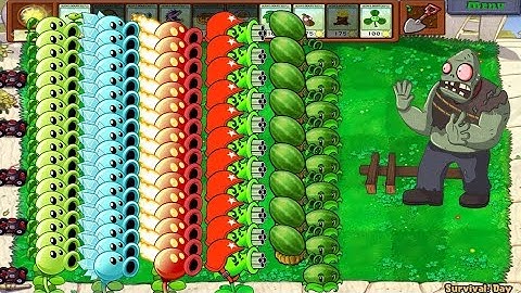 Plants vs Zombies Minigames Zombotany 2 - All Pea PvZ vs  Zombies
