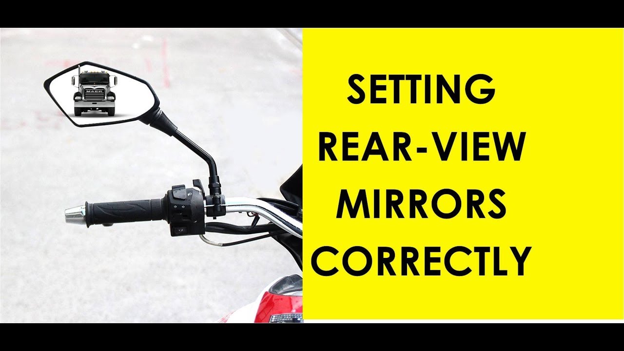 How to set rear view mirror in bike? 