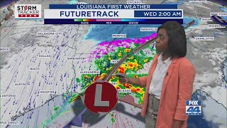 Tuesday Morning Forecast for Baton Rouge 2-18-25: Rain Tonight/Early Wed., Much Colder Thurs. & Fri.