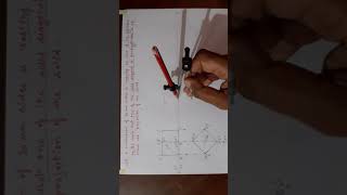 47. Hexahedron resting on hp on one of it's corner and it's solid diagonal perpendicular to vp.