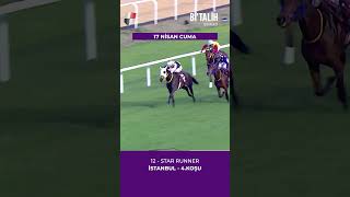 İstanbulda Günün 4. Koşusu Olan Kv-8 Derya Beşikçi Koşusunun Kazananı Star Runner Oldu