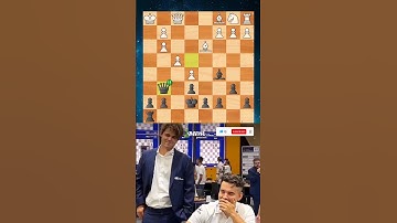 My Favorite Chess Tactic‼️😍🔥 Magnus and Nepo Reaction👏🤠 #shorts #shorts