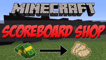 Minecraft | Tutorial - Scoreboard Shop [1.8]