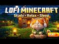 Cozy Minecraft Night with Lofi Cat | Relaxing Music for Study, Focus &amp; Sleep