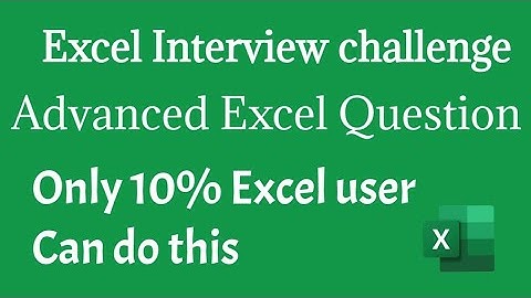 Excel interview challenge #excel #excelinterview #excelformula #excelfunction #exceltips