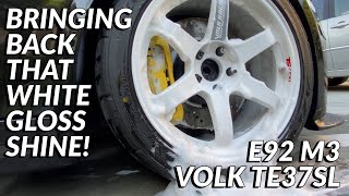 How To Clean White Wheels! - E92 M3 (Non-Ceramic Coated Wheels)