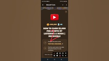 How To Earn $5,000 per Month By Listening a Music | MemeGirls | Memefi Youtube Video Code