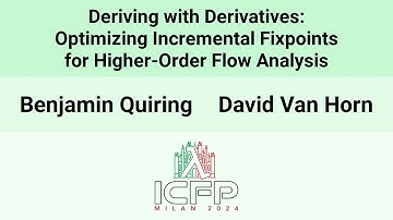 [ICFP24] Deriving with Derivatives: Optimizing Incremental Fixpoints for Higher-Order Flow Analysis