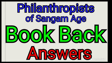 4th STD social science Term 2: Unit-1: Philanthropists of Sangam Age / Book back answers