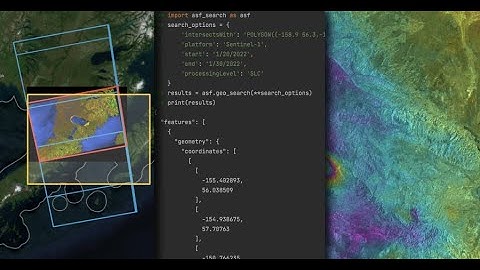 SAR Data in Python- Get to Know the ASF Search Module