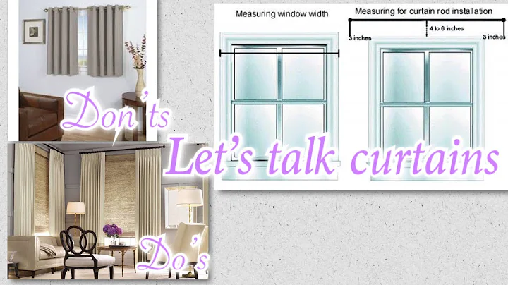 Dos and donts of curtains/ lets talk curtains //Ti...