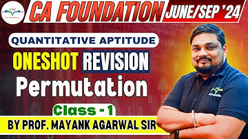 Permutation| Complete Revision | Q/A | CA Foundation June/Sep