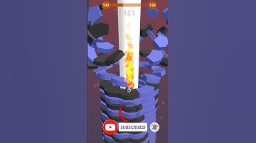 drop stack ball level 132 #shorts #dropstackball #blackgamerbpt #shortsfeed #stackball #fpy