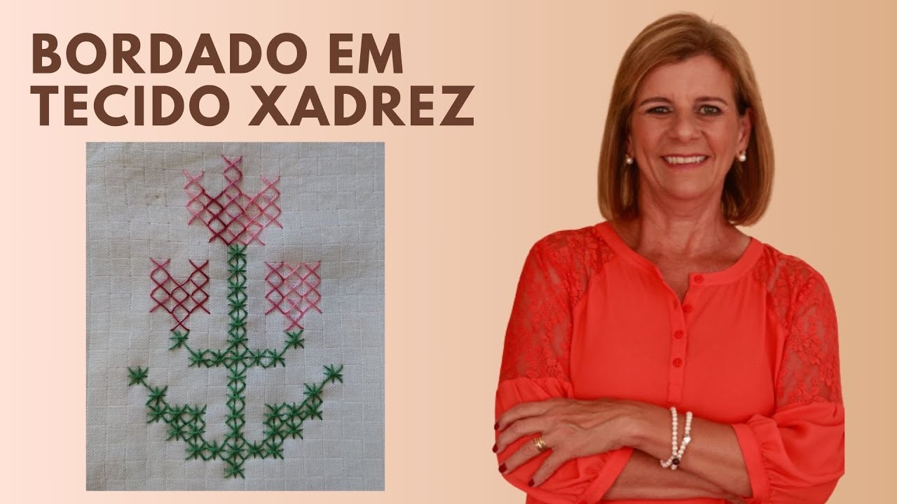 bordado-xadrez  Que Amor & Artes