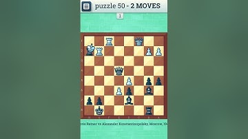 CHESS PUZZLE - 50 | Checkmate in two moves | Chess, Chess Strategy, Chess Game, Chess Puzzles