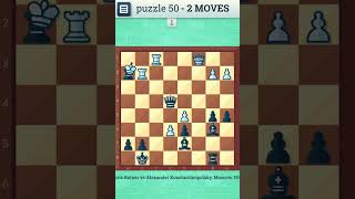 CHESS PUZZLE - 50 | Checkmate in two moves | Chess, Chess Strategy, Chess Game, Chess Puzzles screenshot 5