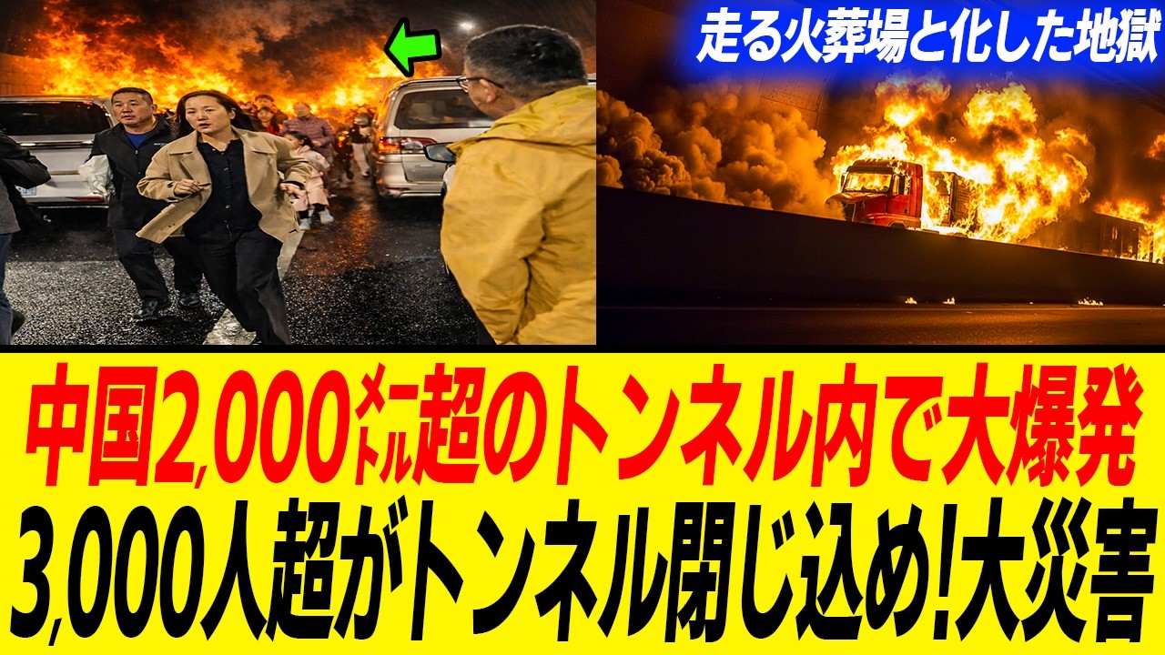 まさに地獄!トンネルがおからで大惨事…防火設備おからの衝撃…恐れていた最悪の事態が発生した中国