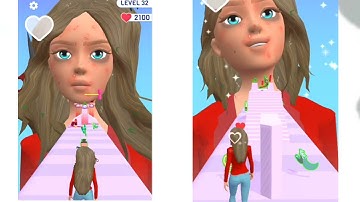 Beauty Run Game All Levels Walkthrough Gameplay iOS,Android Relaxing Video Update Level #shorts