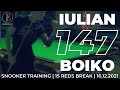 GREAT 1️⃣4️⃣7️⃣ MAXIMUM | Iulian Boiko 147 | Snooker Training | 15 REDS 🔴 BREAK | 16.12.2021