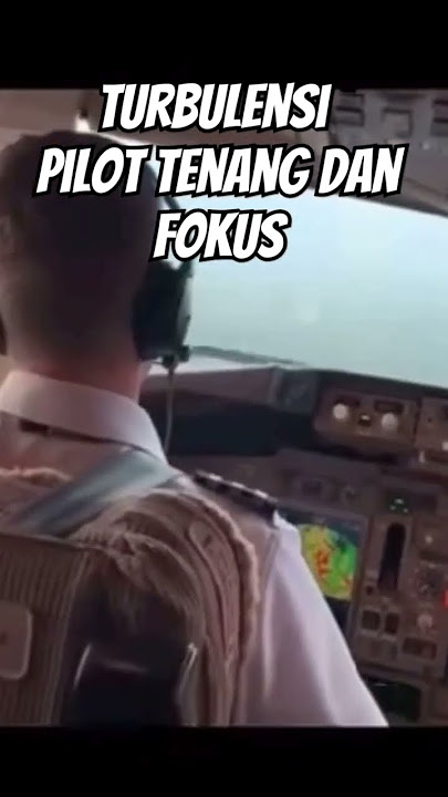 Turbulensi Yang Kuat😳 Pilot Tenang Dan Fokus #pilot #turbulensi
