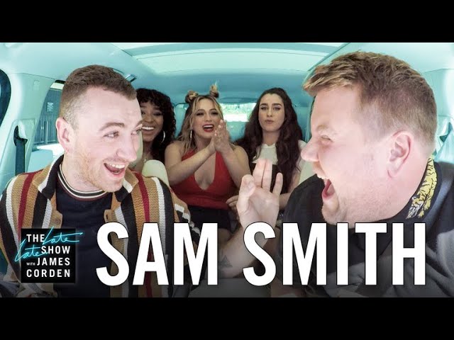 Carpool Karaoke w/ Sam Smith ft. Fifth Harmony class=