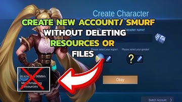 How to Create New Account Without Deleting Resources Or Files in Mobile Legends Bang Bang ?|| MLBB