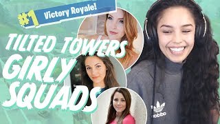 CLUTCH GIRL SQUAD TILTED WIN (ft. KittyPlays, AlexiaRaye, Asivrs) - Valkyrae Fortnite