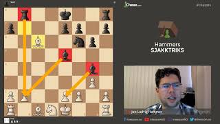 Jon Ludvig Hammer analyserer egne partier fra Sjakk-NM 2018