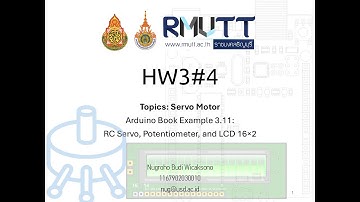HW3#4 - Arduino Book 3.11 RC Servo, Potentiometer, and LCD 16×2