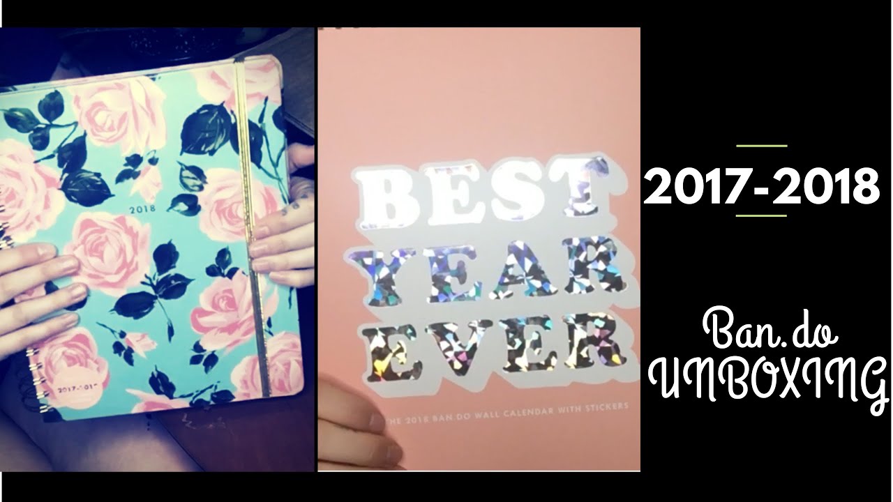Ban.do 2018 agenda and calendar UNBOXING