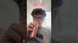Trying a peach energy drink, monster ￼￼